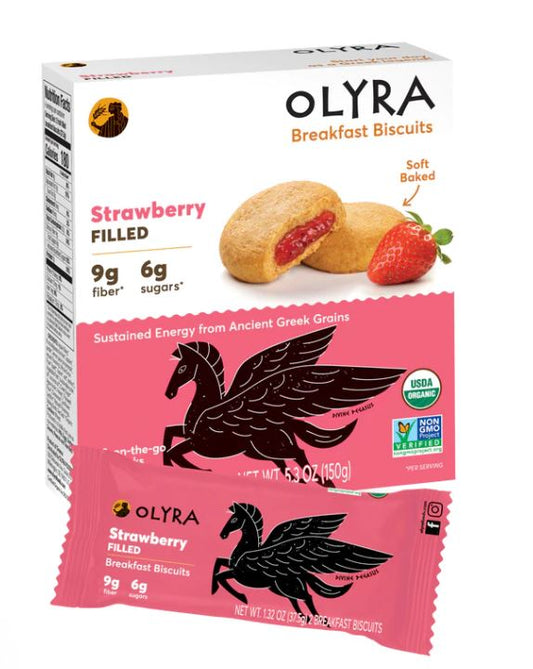 OLYRA: Strawberry Filled Breakfast Biscuits, 5.28 oz