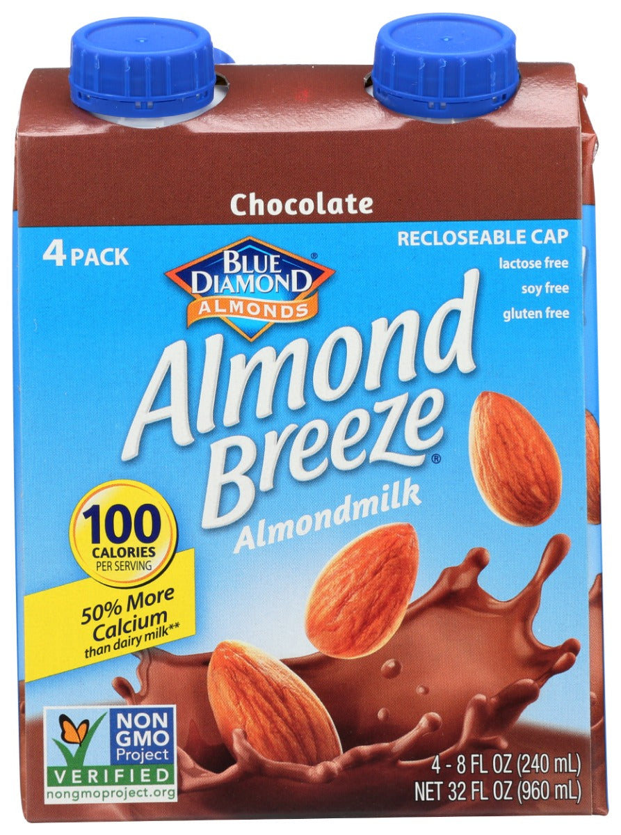 BLUE DIAMOND: Shelf Stable Chocolate Almondmilk 4Pk, 32 fo