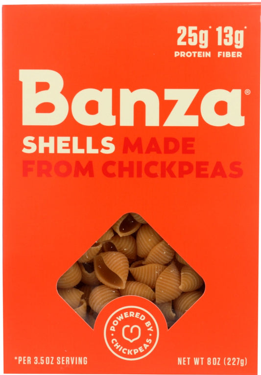 BANZA: Shells Pasta, 8 oz