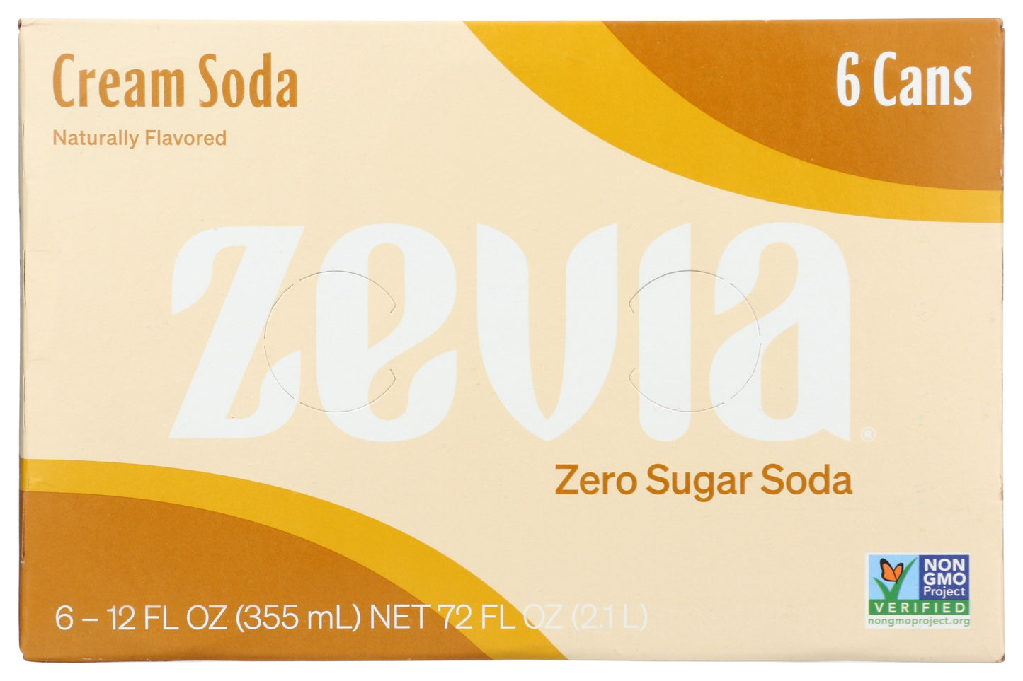 ZEVIA: Cream Soda 6Pk, 72 fo